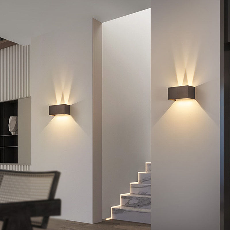 Nordic Minimalist Square Beam LED Reading Wall Sconce Lamp