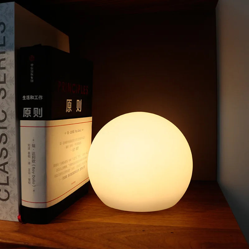 RechargeableLEDBallTableLamp|16ColourModesWithRemoteForBedroom&LivingRoom