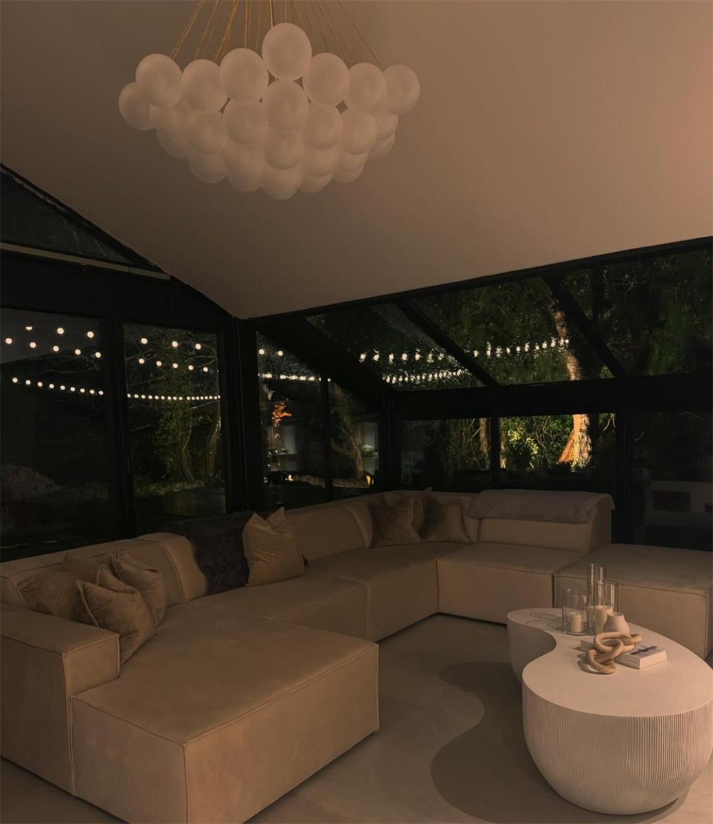 Bubble Cluster Chandelier | Statement Ceiling Light For Dining Room Living Room