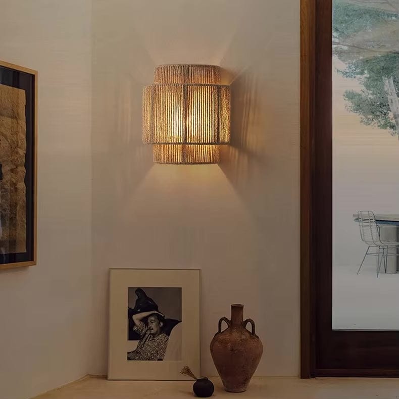 Applique murale tressée | éclairage d’ambiance intérieur