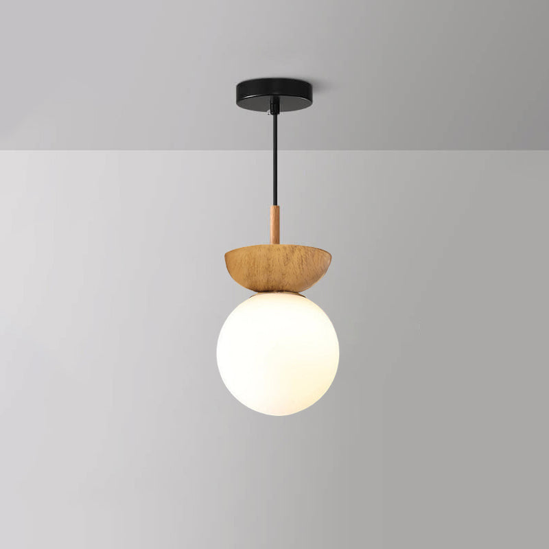 Nordic Japanese Wood Ceiling Light