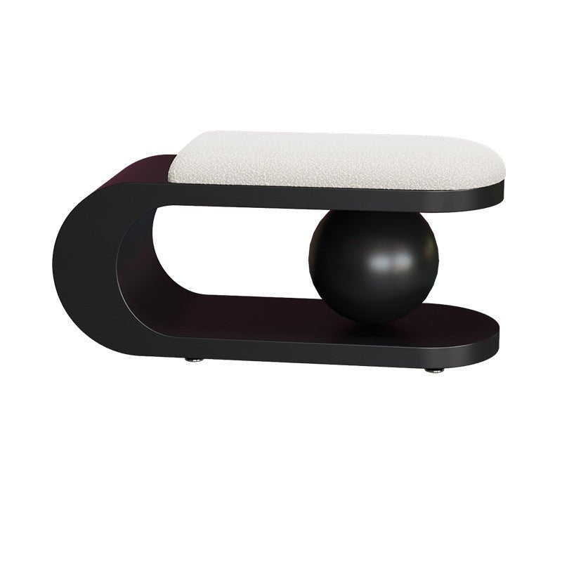Art Deco Geometric Sherpa Bench Steel Orb Detail View 17