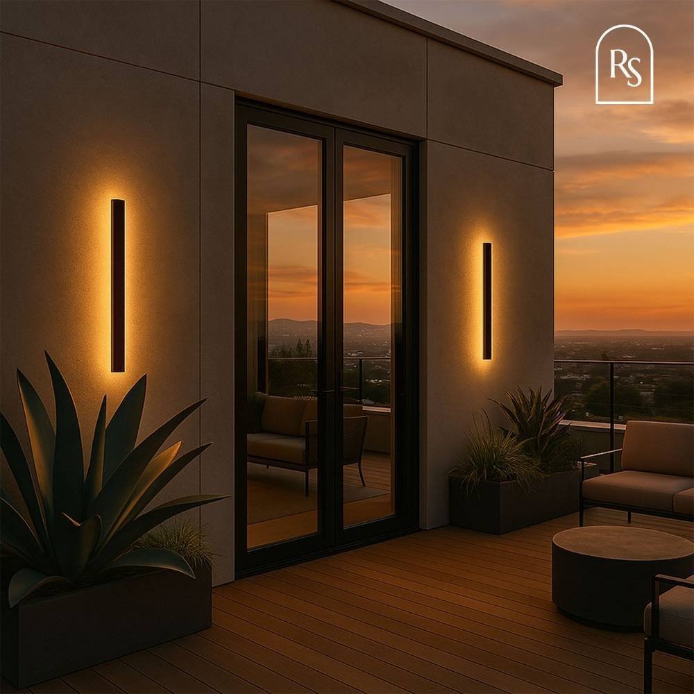 Minimalist Aluminum Outdoor LED Wall Lamp Blade View 18
