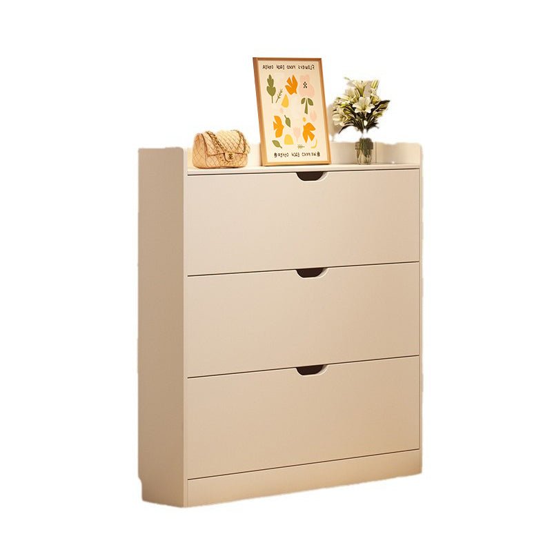 Minimalist Engineered Wood Ultra-Thin Shoe Storage Cabinet Flip Door View 19