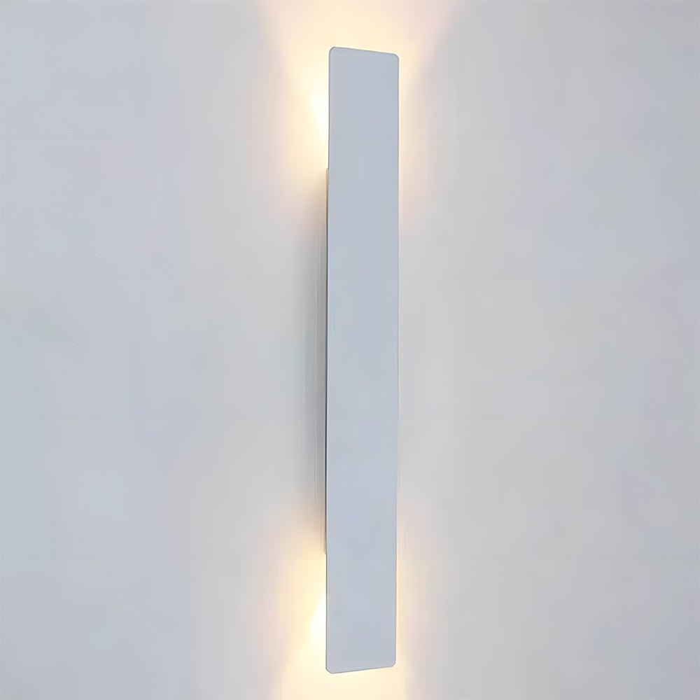 Modern Outdoor LED Wall Light Tall Panel View 22