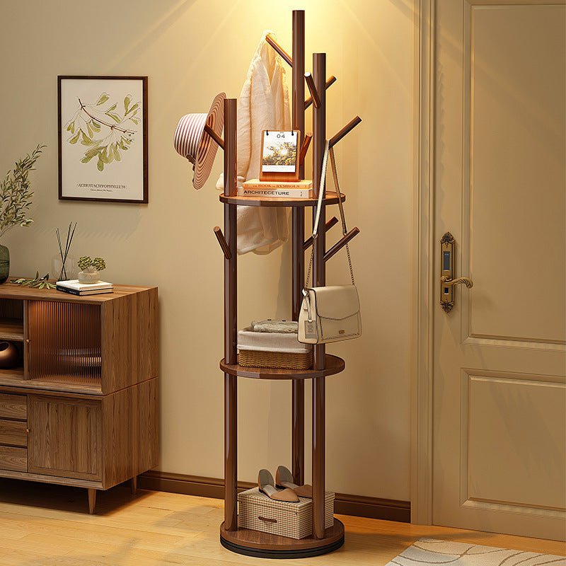 Modern Timber Coat Rack Tree Branch Stand View 17
