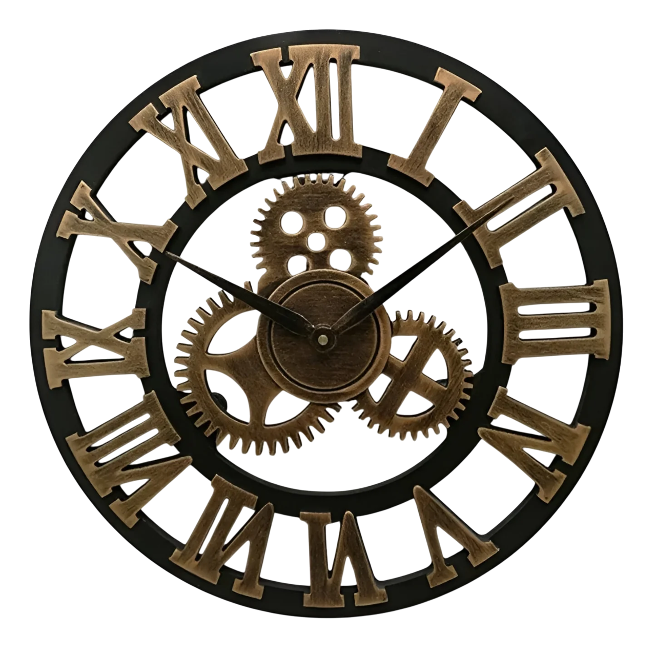 Industrial Wall Clock | Gear Design For Living Room & Office