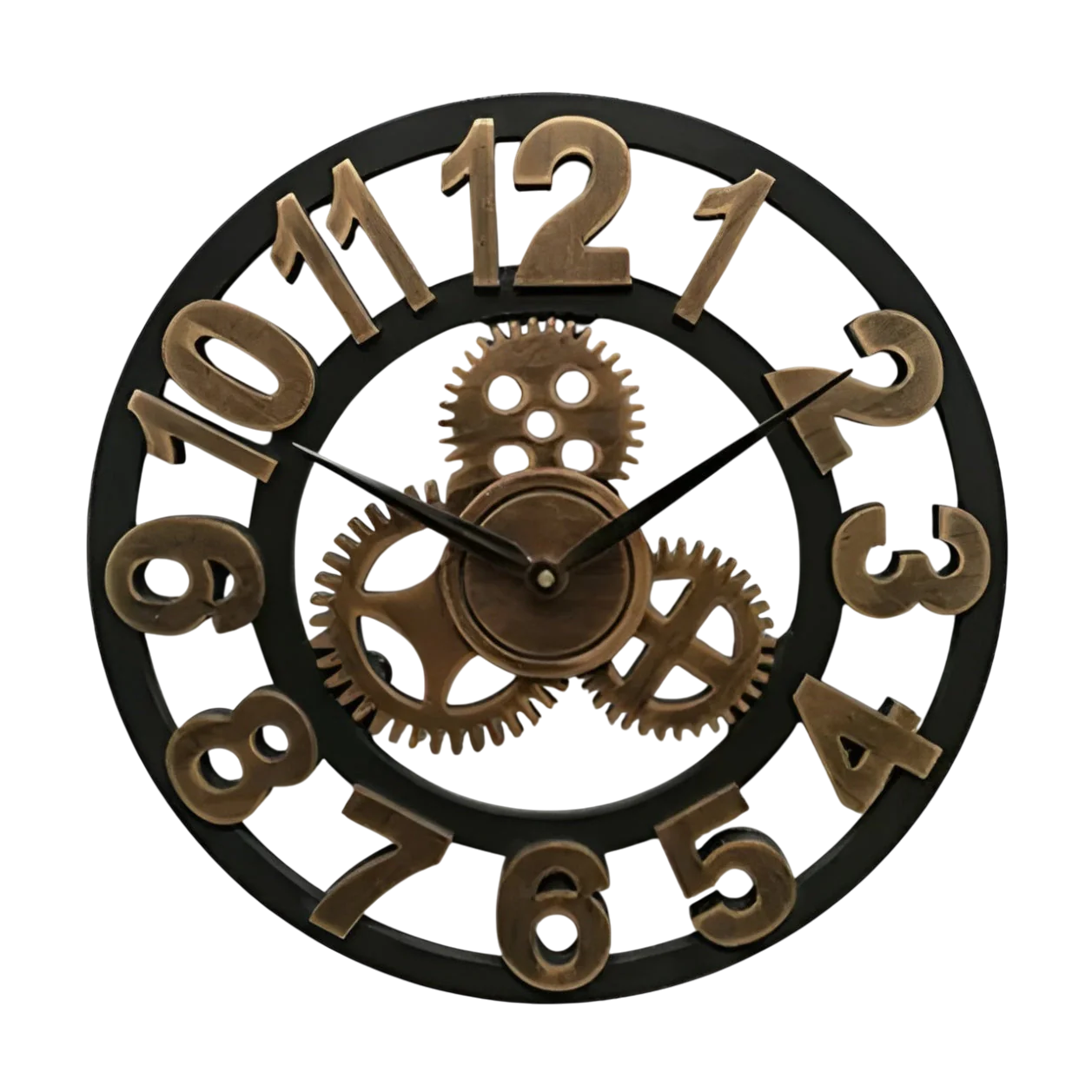 Industrial Wall Clock | Gear Design For Living Room & Office