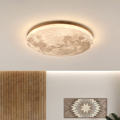 Nordic Minimalist Flush Mount Ceiling Light | Moon Round