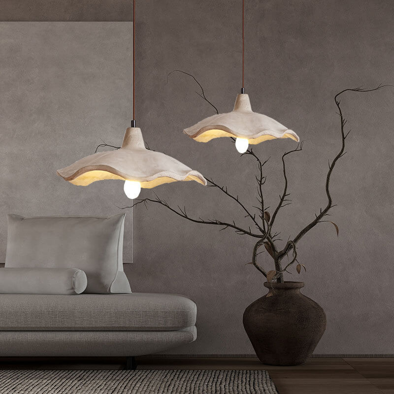 Japanese Vintage Flower Shape Pendant Light