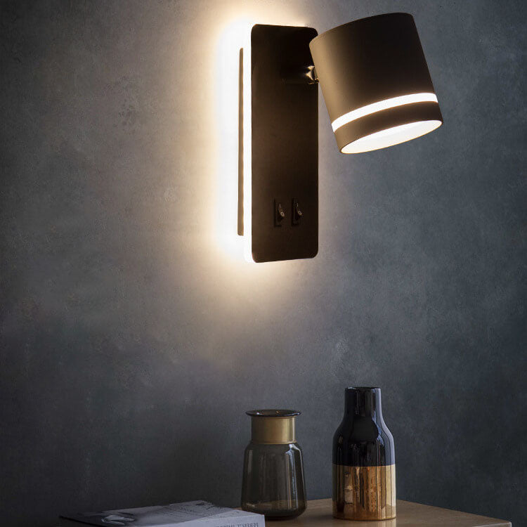 Nordic Minimalist Spotlight Rotatable LED Reading Wall Sconce Lamp