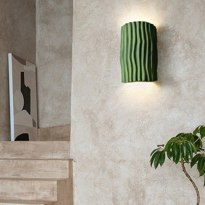 Nordic Creative Striped Half Cylinder Wall Sconce Lamp