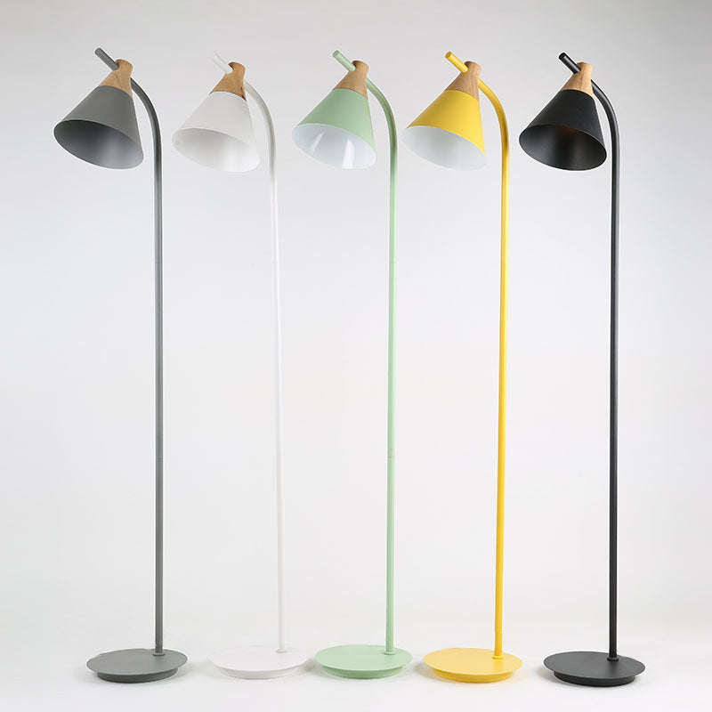 Nordic Macaron Cone Standing Floor Lamp