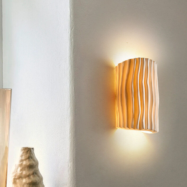 Nordic Creative Striped Half Cylinder Wall Sconce Lamp