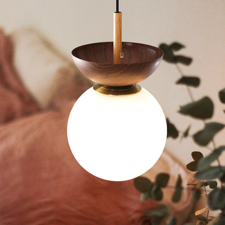 Nordic Japanese Wood Ceiling Light