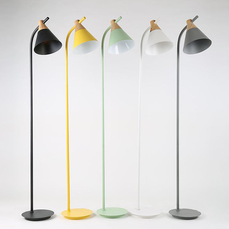 Nordic Macaron Cone Standing Floor Lamp