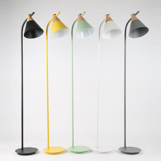 Nordic Macaron Cone Standing Floor Lamp