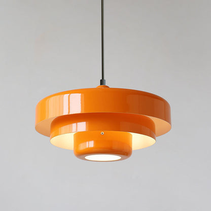 Nordic Vintage Round Metal Pendant Light
