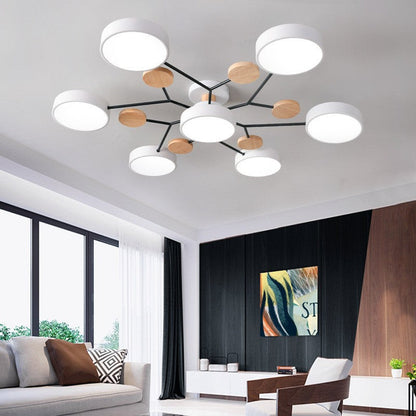 Scandinavian LED Semi Flush Ceiling Light