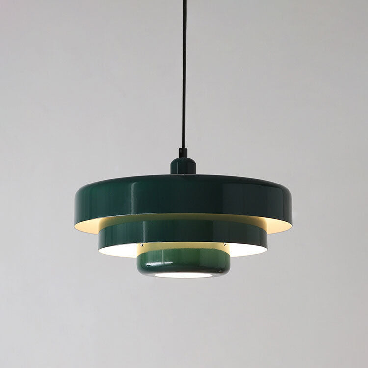 Nordic Vintage Round Metal Pendant Light