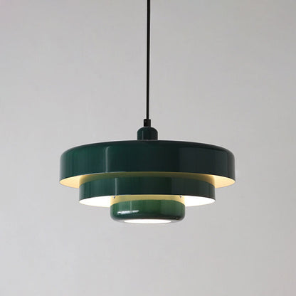 Nordic Vintage Round Metal Pendant Light