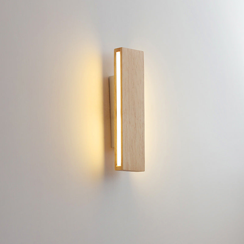 Japanese Minimalist Rectangular Flat Rotatable LED Wall Sconce Lamp