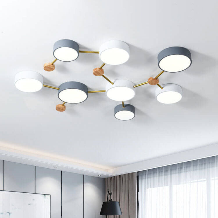 Scandinavian Minimalist LED Flush Mount Ceiling Light