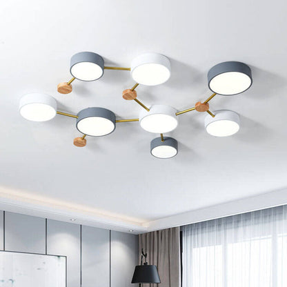 Scandinavian Minimalist LED Flush Mount Ceiling Light