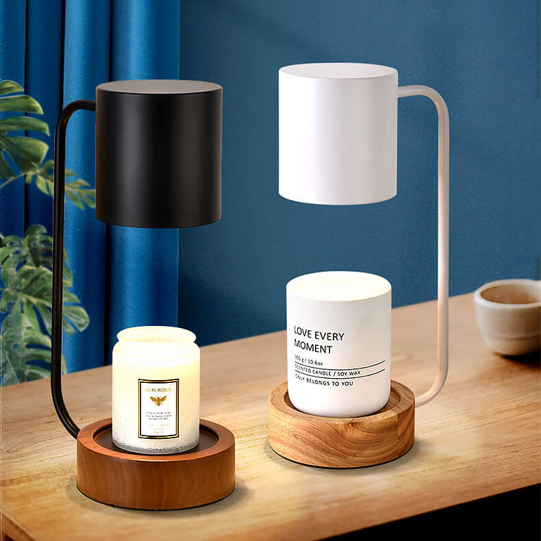 Japanese Minimalist Wood Melting Wax Table Lamp