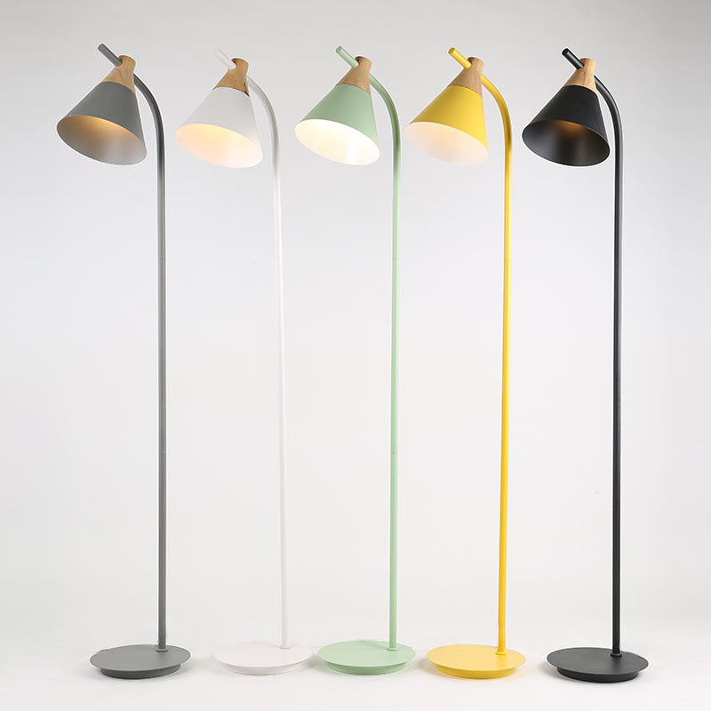 Nordic Macaron Cone Standing Floor Lamp