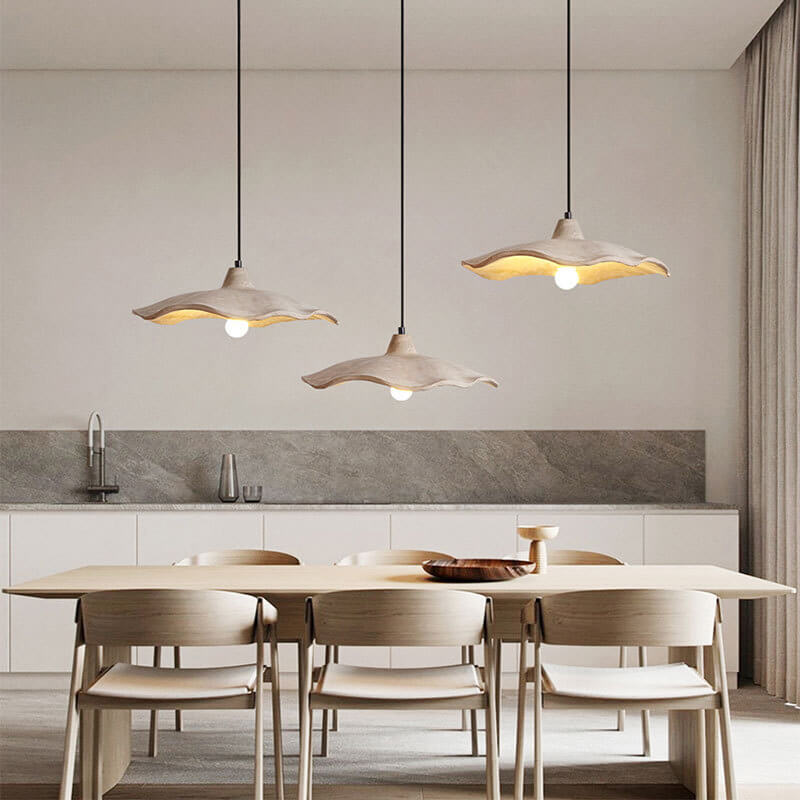 Japanese Vintage Flower Shape Pendant Light