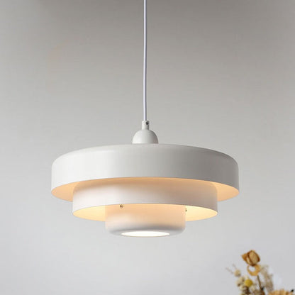 Nordic Vintage Round Metal Pendant Light