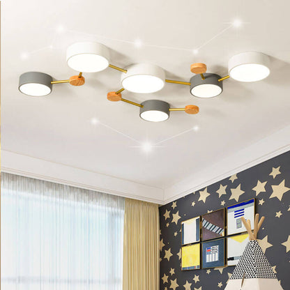 Scandinavian Minimalist LED Flush Mount Ceiling Light