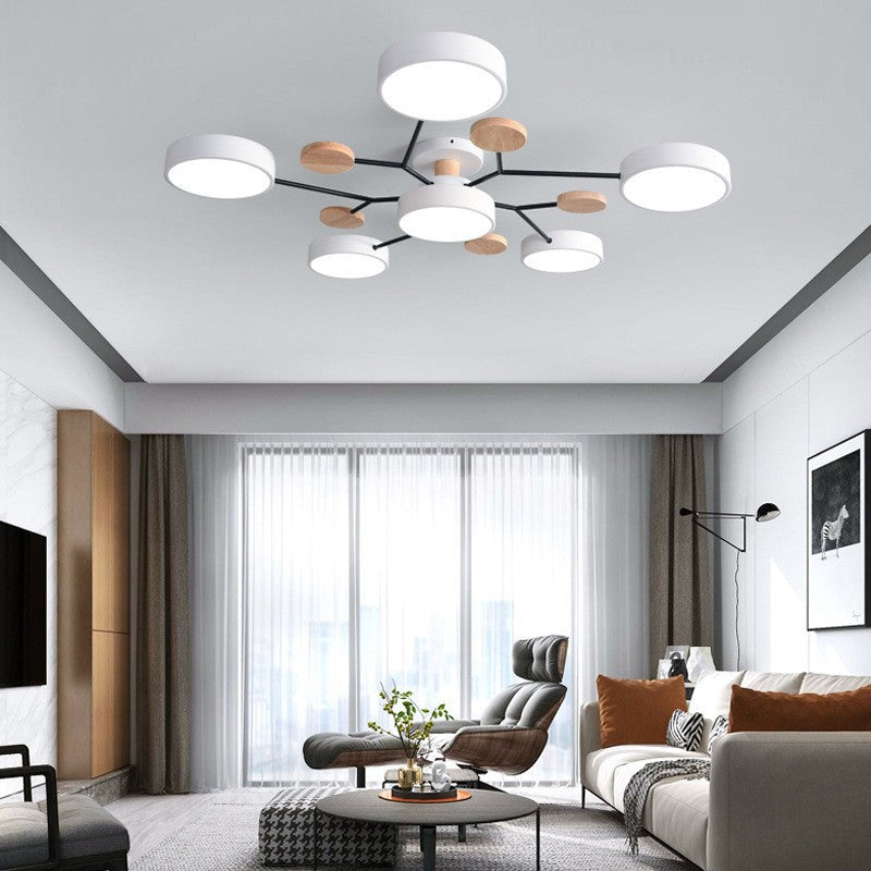 Scandinavian LED Semi Flush Ceiling Light