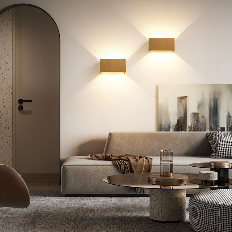 Nordic Minimalist Square Beam LED Reading Wall Sconce Lamp