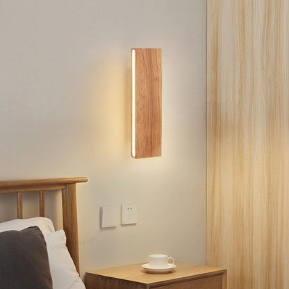 Japanese Minimalist Rectangular Flat Rotatable LED Wall Sconce Lamp