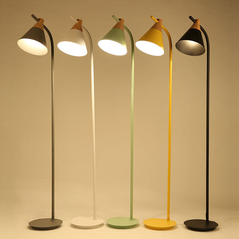 Nordic Macaron Cone Standing Floor Lamp