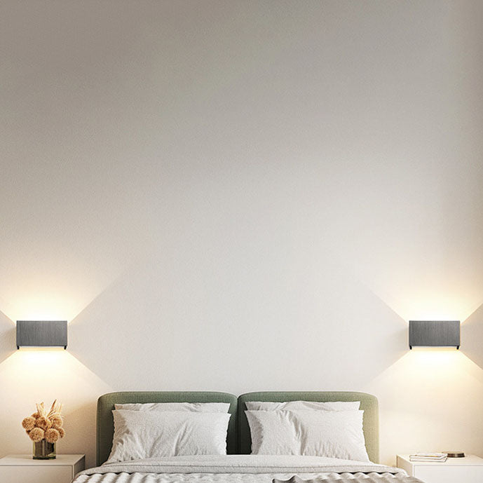 Nordic Minimalist Square Beam LED Reading Wall Sconce Lamp