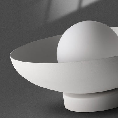 Japanese Wabi-sabi Round Semi-Flush LED Ceiling Light