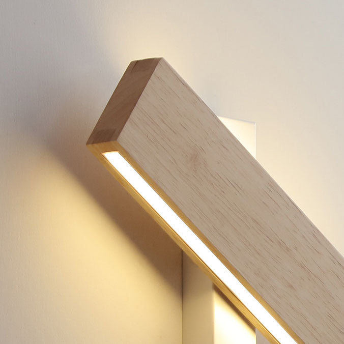 Japanese Minimalist Rectangular Flat Rotatable LED Wall Sconce Lamp