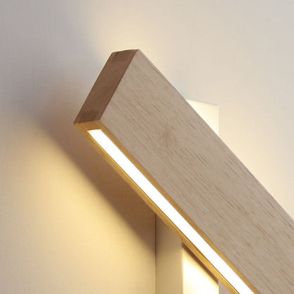 Japanese Minimalist Rectangular Flat Rotatable LED Wall Sconce Lamp