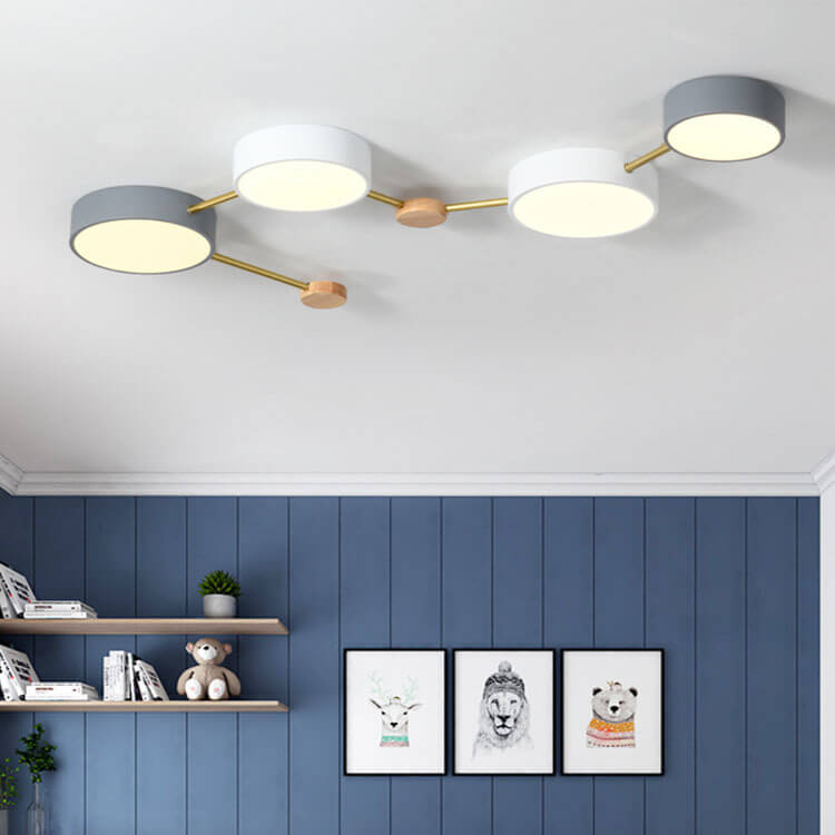 Scandinavian Minimalist LED Flush Mount Ceiling Light