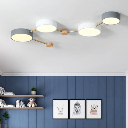 Scandinavian Minimalist LED Flush Mount Ceiling Light