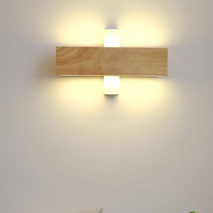 Japanese Minimalist Rectangular Flat Rotatable LED Wall Sconce Lamp