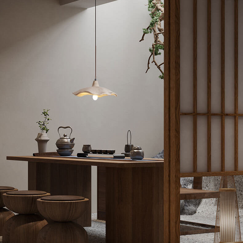 Japanese Vintage Flower Shape Pendant Light