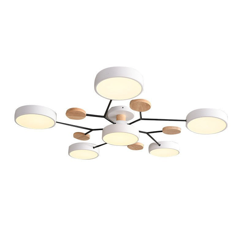 Scandinavian LED Semi Flush Ceiling Light