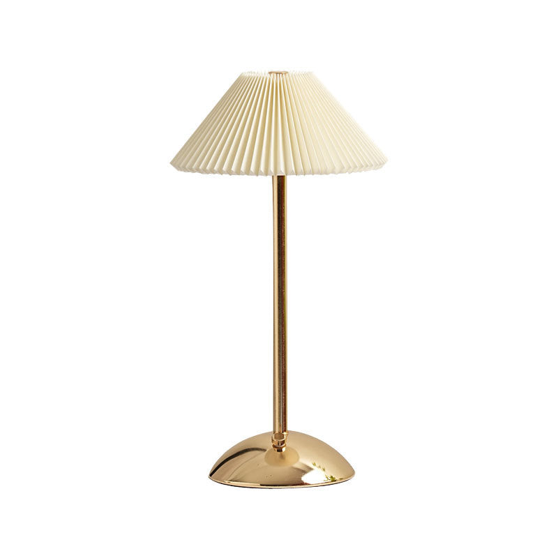 Scandinavian Rechargeable Pleated Table Lamp