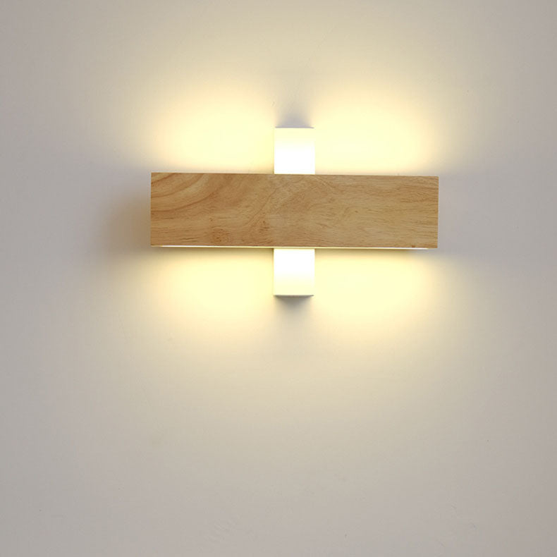 Japanese Minimalist Rectangular Flat Rotatable LED Wall Sconce Lamp