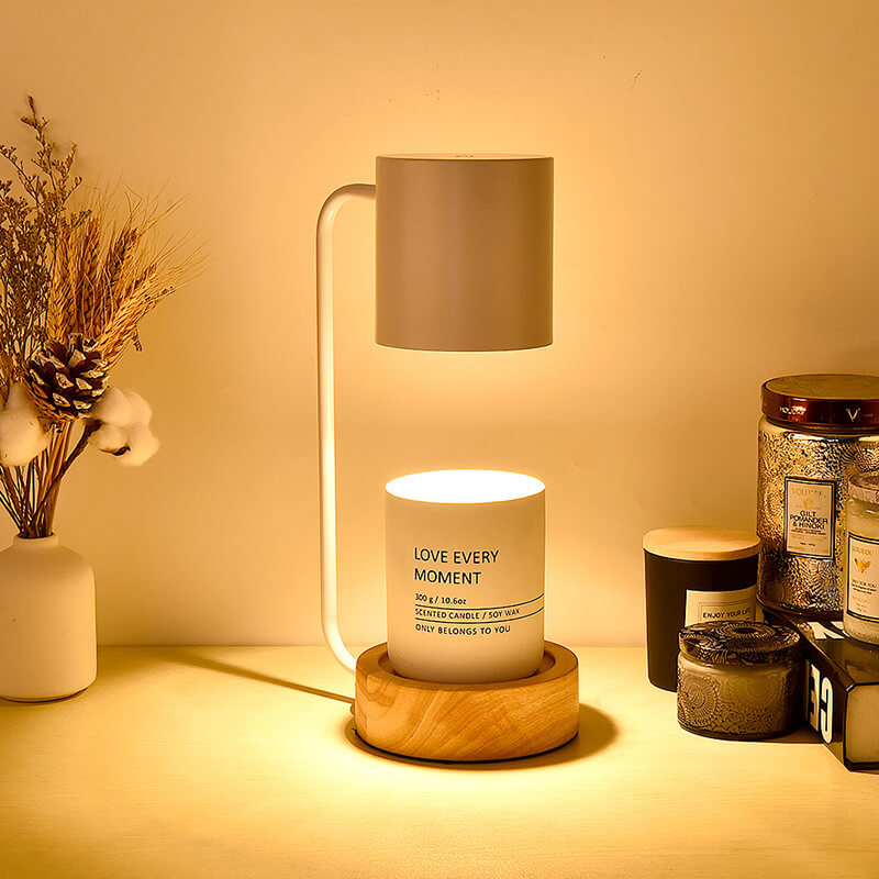 Japanese Minimalist Wood Melting Wax Table Lamp