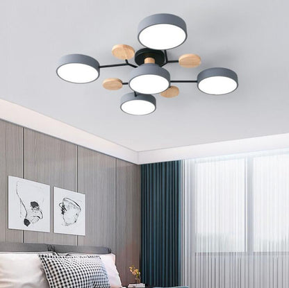 Scandinavian LED Semi Flush Ceiling Light